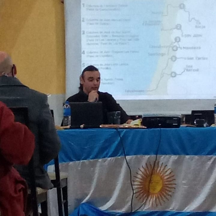 EXHIBICIÓN Y CHARLA EN CLUB ATLETICO MAR DEL PLATA, TEMA SAN MARTÍN Y LA EPOPEYA DEL CRUCE DE LOS ANDES